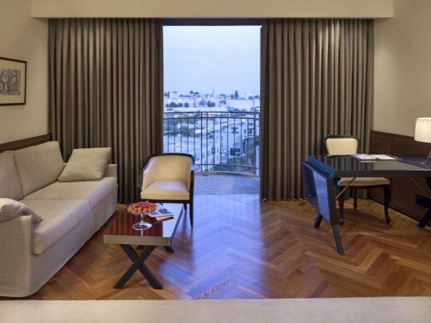 חדר דלוקס עם מרפסת ונוף - מלון מצודת דוד בירושלים