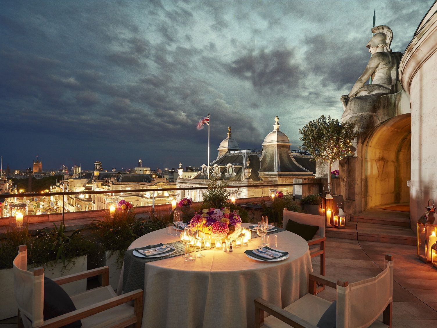 Dome penthouse hotel cafe royal london terrace